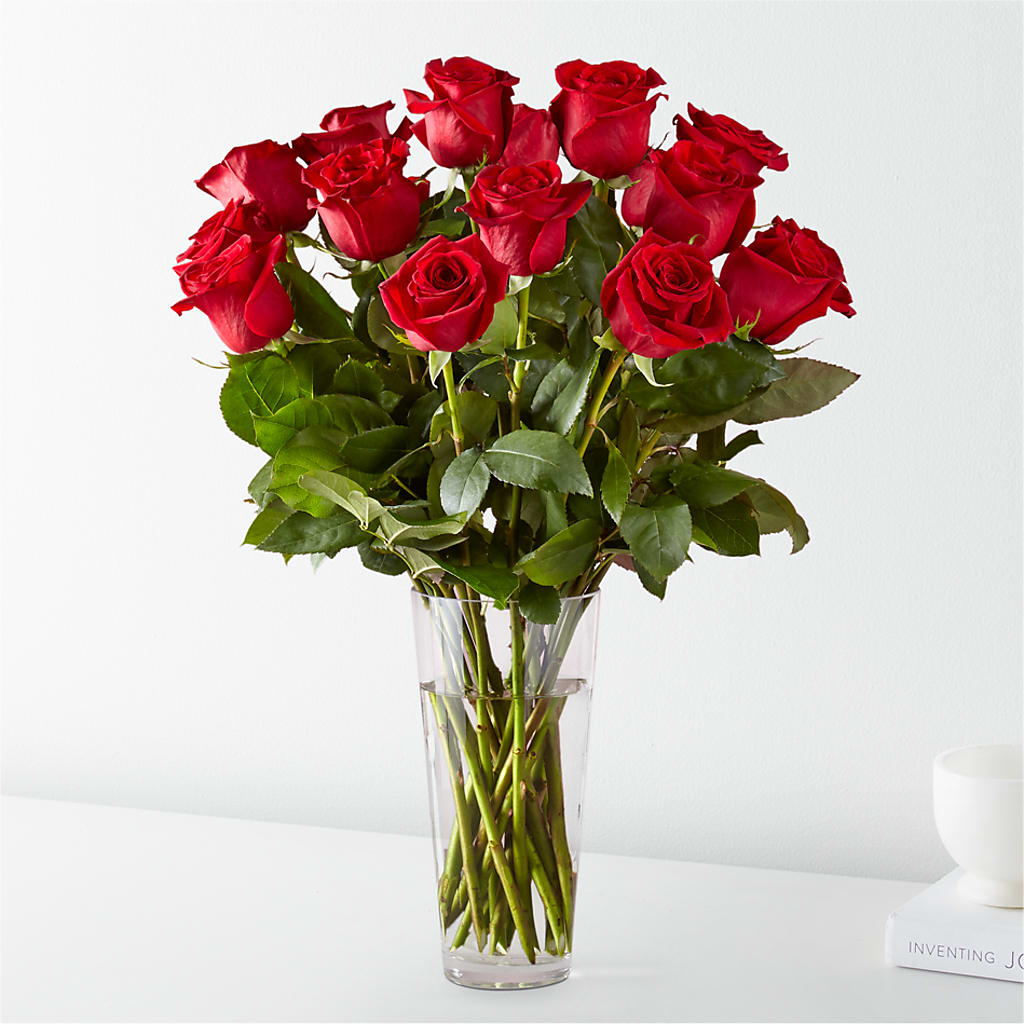 Long Stem Red Rose Bouquet – BURNETT'S FLOWERS & GIFTS, Tulsa OK