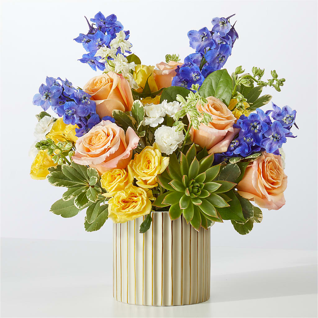Cobalt Reverie Bouquet – BURNETT'S FLOWERS & GIFTS, Tulsa OK