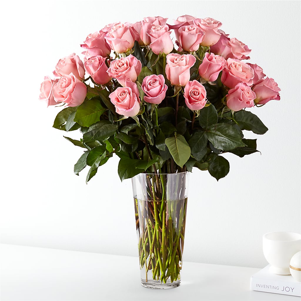 Long Stem Pink Rose Bouquet – BURNETT'S FLOWERS & GIFTS, Tulsa OK