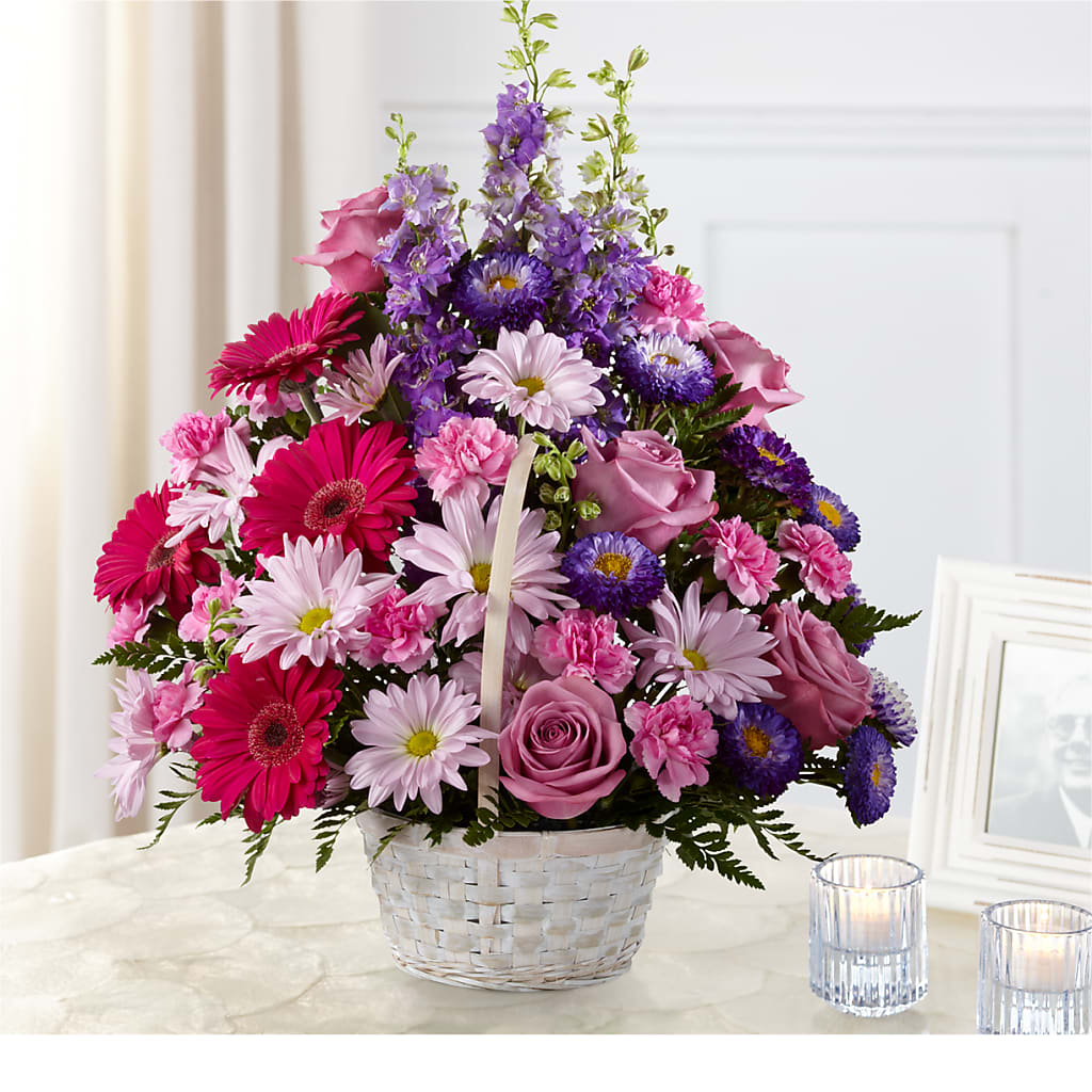 Pastel Peace Basket – BURNETT'S FLOWERS & GIFTS, Tulsa OK