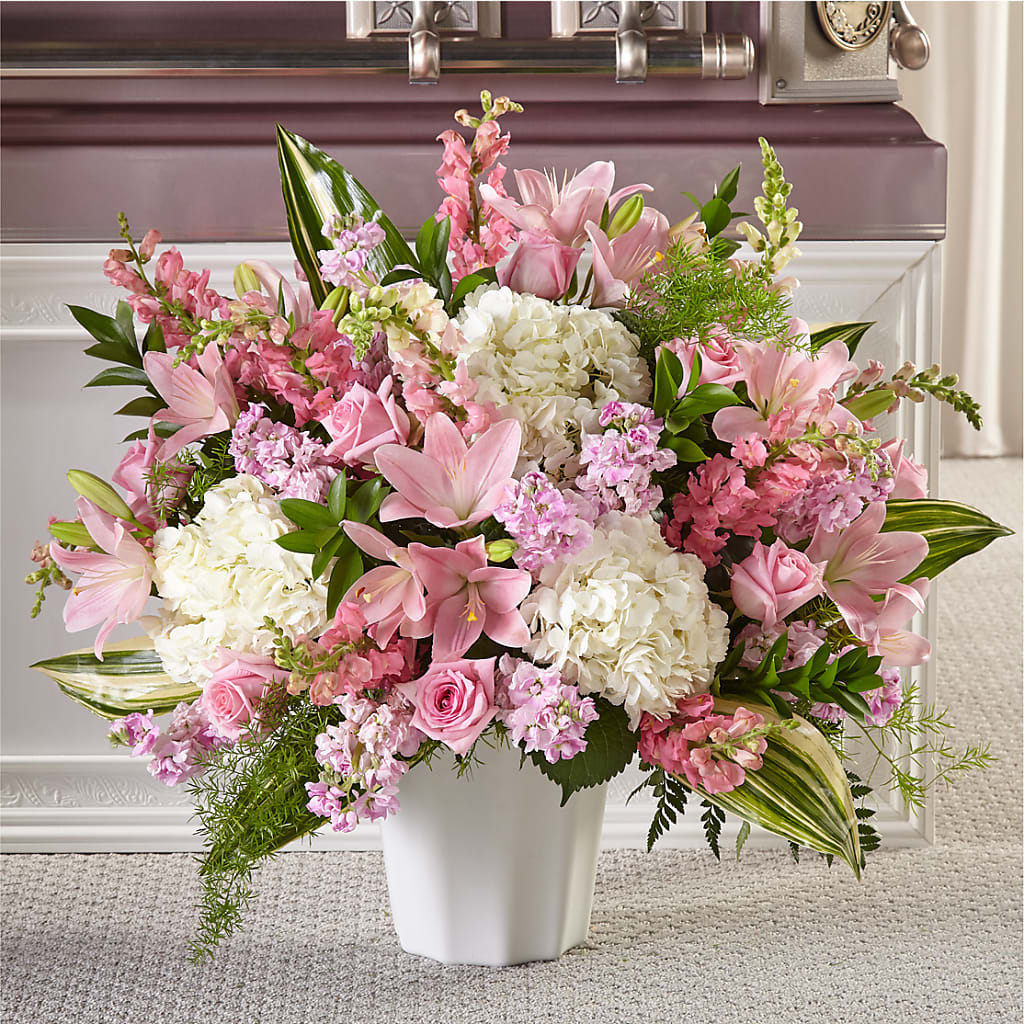 Simply Serene Floor Basket – BURNETT'S FLOWERS & GIFTS, Tulsa OK