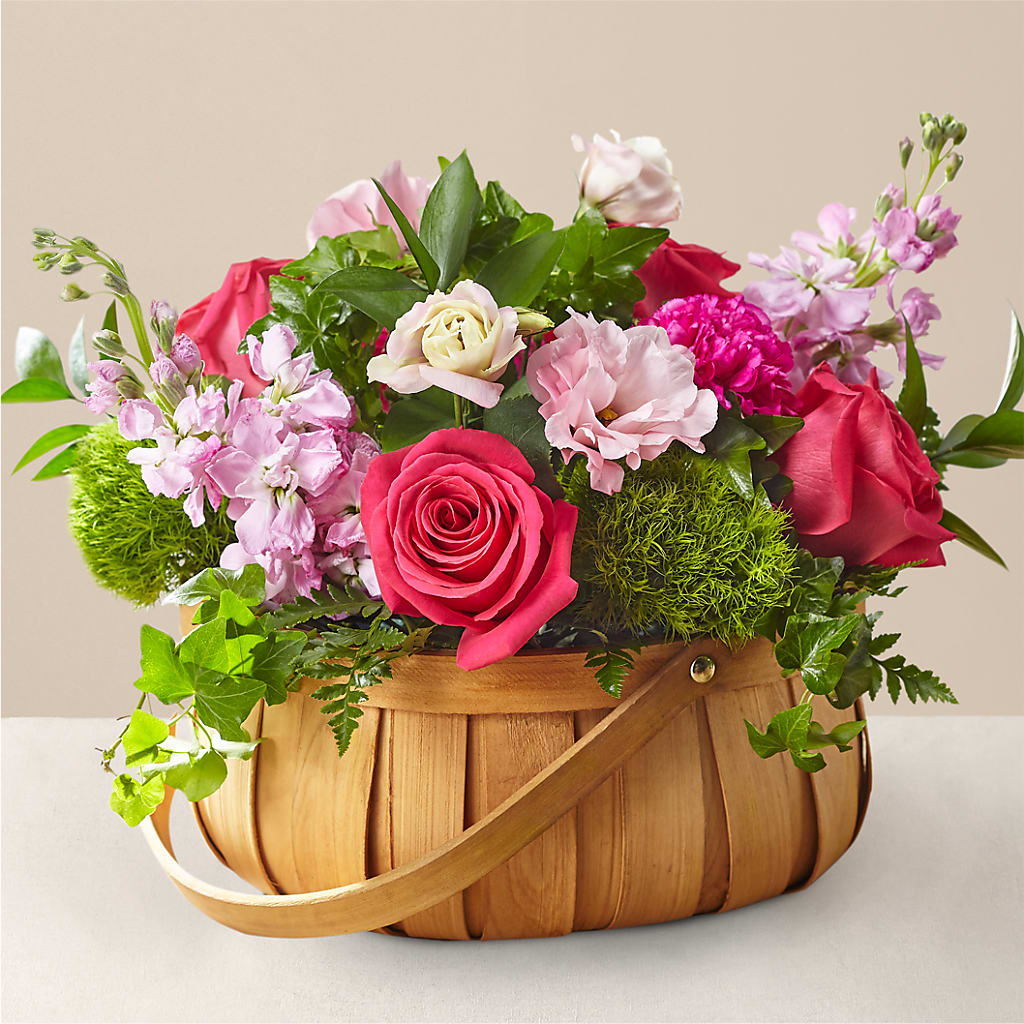 Radiance in Bloom Basket – BURNETT'S FLOWERS & GIFTS, Tulsa OK