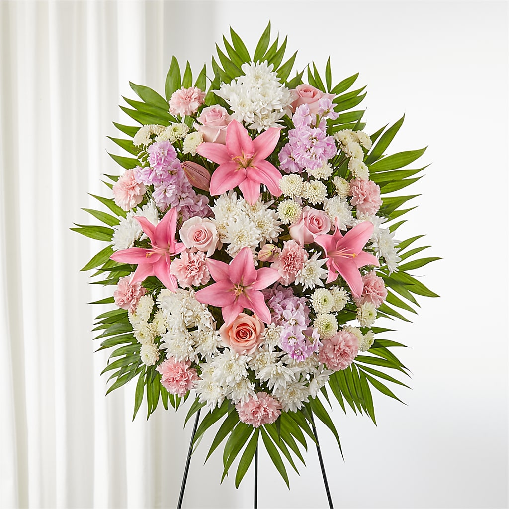 Offering Solace Standing Spray – BURNETT'S FLOWERS & GIFTS, Tulsa OK