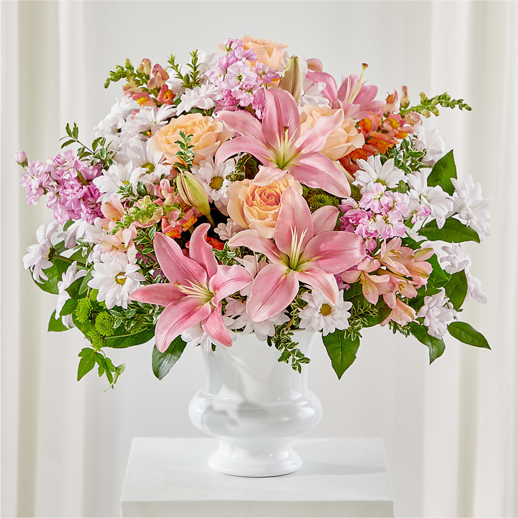 Heartfelt Gesture Urn Arrangement – BURNETT'S FLOWERS & GIFTS, Tulsa OK