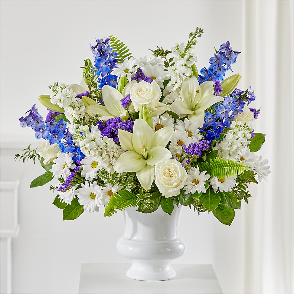 Expressions of Hope Urn Arrangement – BURNETT'S FLOWERS & GIFTS, Tulsa OK