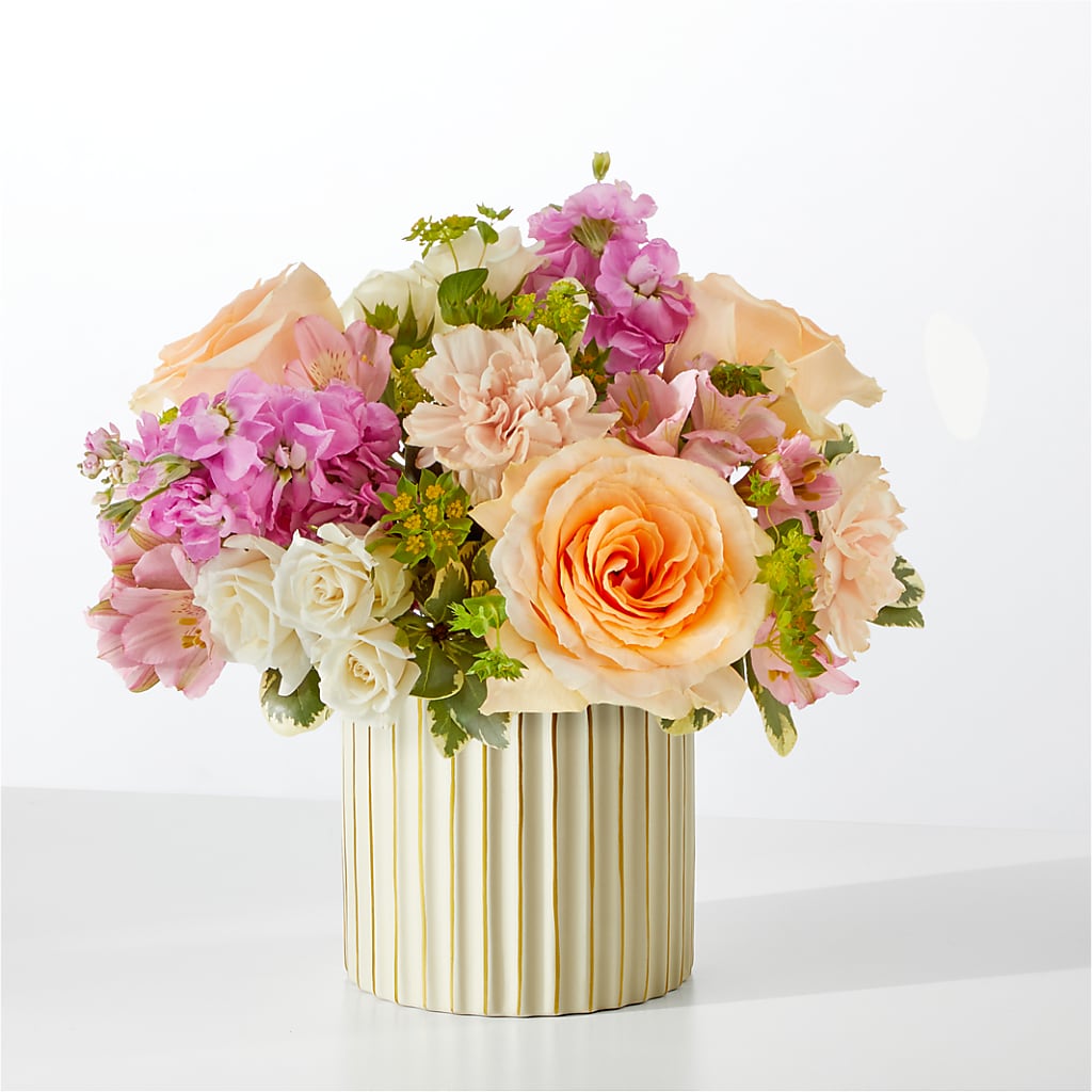 Paradise Bouquet with Ivory Vase – BURNETT'S FLOWERS & GIFTS, Tulsa OK