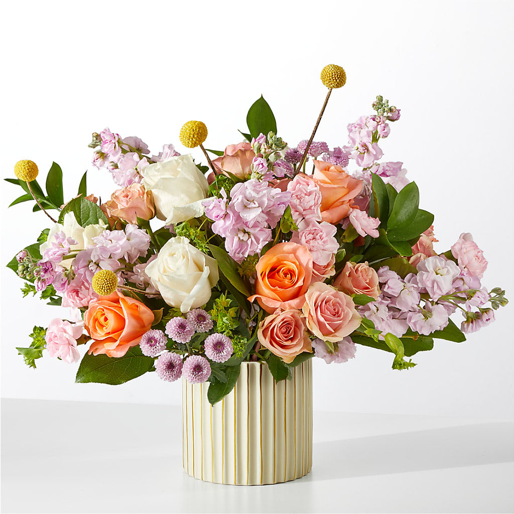 French Market Bouquet with Ivory Vase – BURNETT'S FLOWERS & GIFTS, Tulsa OK