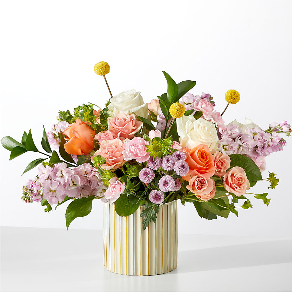 French Market Bouquet with Ivory Vase – BURNETT'S FLOWERS & GIFTS, Tulsa OK