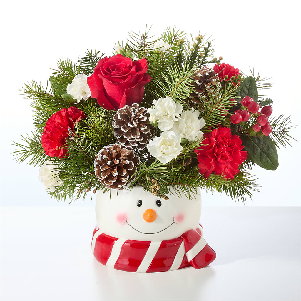 Jolly Snowman Bouquet – BURNETT'S FLOWERS & GIFTS, Tulsa OK