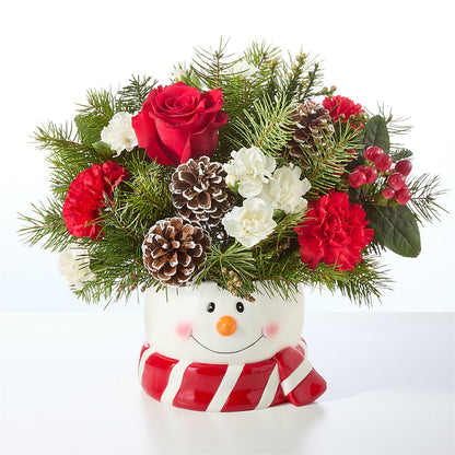Jolly Snowman Bouquet – BURNETT'S FLOWERS & GIFTS, Tulsa OK