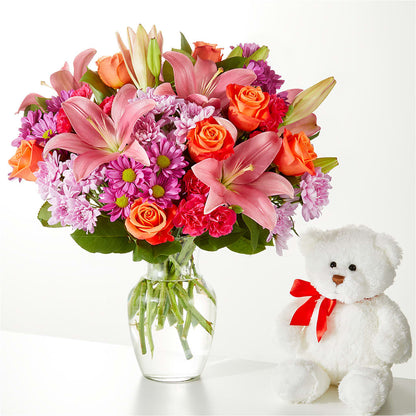 One and Only Bouquet and Bear Bundle – BURNETT'S FLOWERS & GIFTS, Tulsa OK