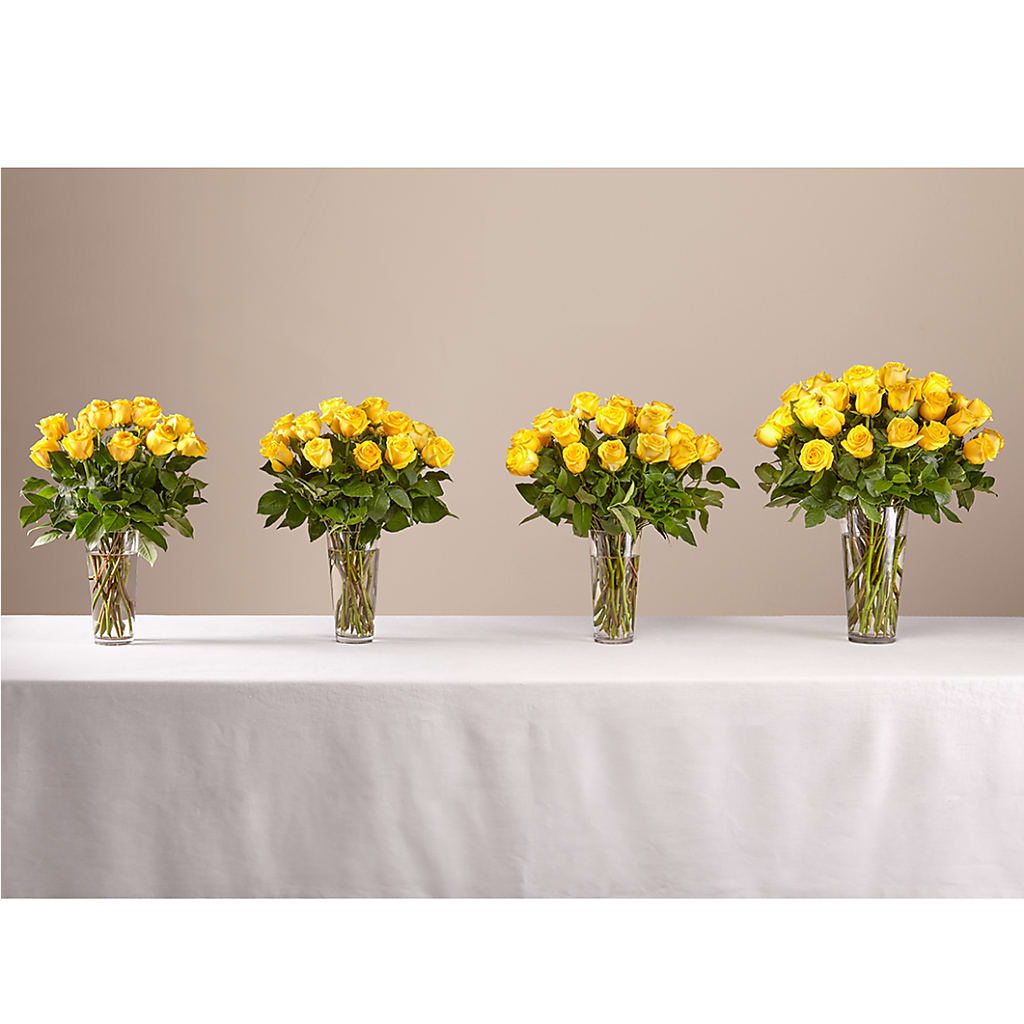 Long Stem Yellow Rose Bouquet – BURNETT'S FLOWERS & GIFTS, Tulsa OK