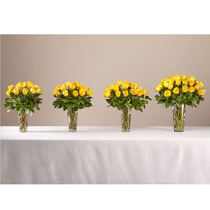 Long Stem Yellow Rose Bouquet – BURNETT'S FLOWERS & GIFTS, Tulsa OK
