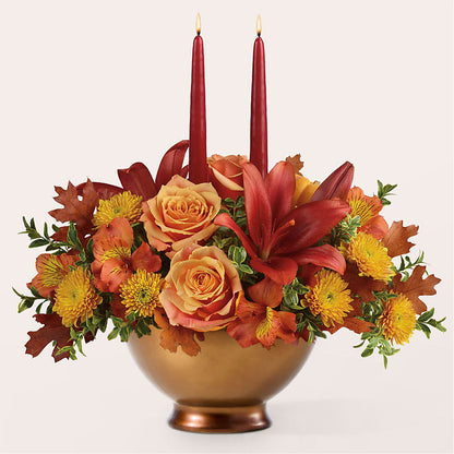Harvest Table Centerpiece – BURNETT'S FLOWERS & GIFTS, Tulsa OK