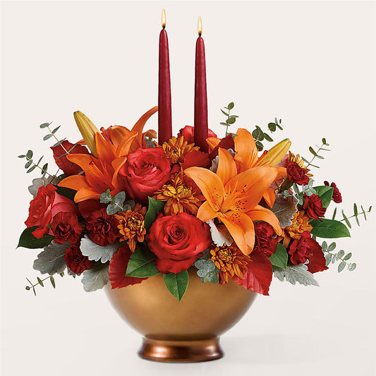 Fruits of Fall Centerpiece – BURNETT'S FLOWERS & GIFTS, Tulsa OK