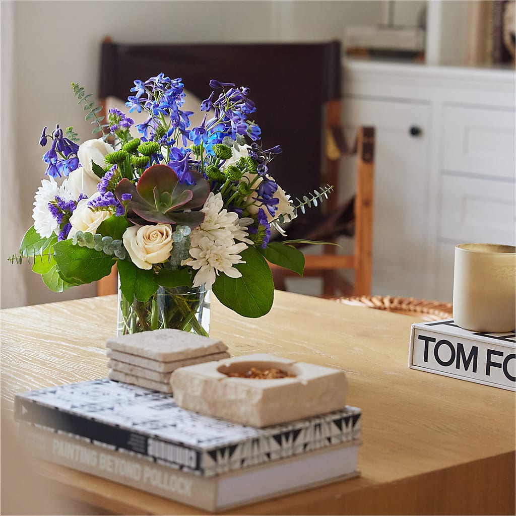 Cerulean Waves Bouquet – BURNETT'S FLOWERS & GIFTS, Tulsa OK