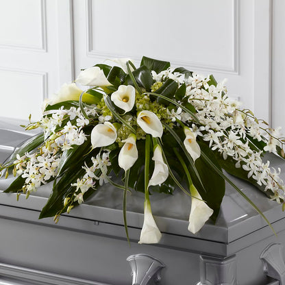 Angel Wings Casket Spray – BURNETT'S FLOWERS & GIFTS, Tulsa OK