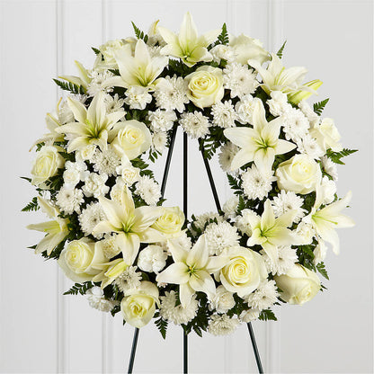 Treasured Tribute Wreath – BURNETT'S FLOWERS & GIFTS, Tulsa OK