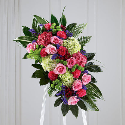 Refreshing Mix Standing Spray – BURNETT'S FLOWERS & GIFTS, Tulsa OK