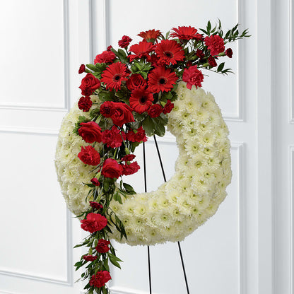 Graceful Tribute Wreath – BURNETT'S FLOWERS & GIFTS, Tulsa OK