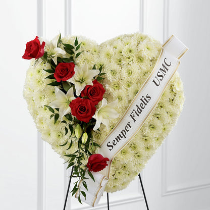Heartfelt Hero Standing Heart – BURNETT'S FLOWERS & GIFTS, Tulsa OK