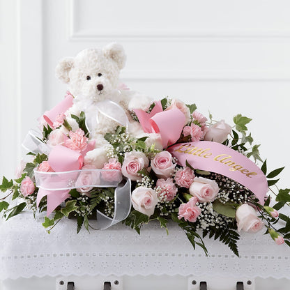 Touch of Sympathy Casket Spray – BURNETT'S FLOWERS & GIFTS, Tulsa OK