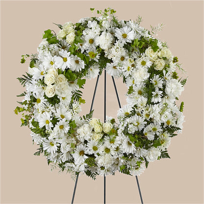 Faithful Wishes Wreath – BURNETT'S FLOWERS & GIFTS, Tulsa OK