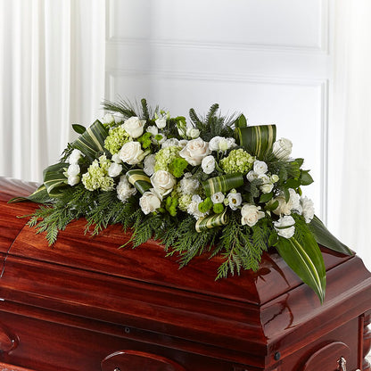 Hopeful Gesture Casket Spray – BURNETT'S FLOWERS & GIFTS, Tulsa OK