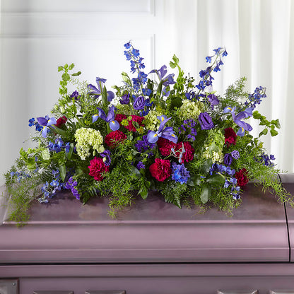 Always Treasured Casket Spray – BURNETT'S FLOWERS & GIFTS, Tulsa OK