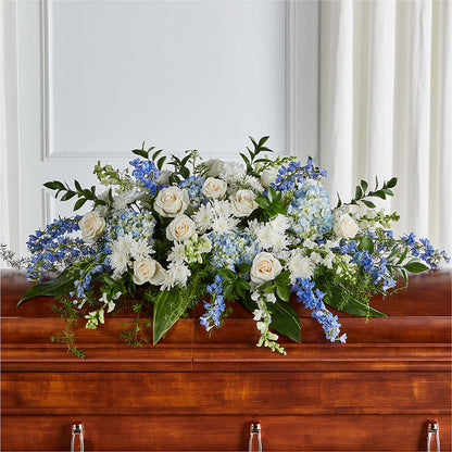 Timeless Essence Casket Spray – BURNETT'S FLOWERS & GIFTS, Tulsa OK