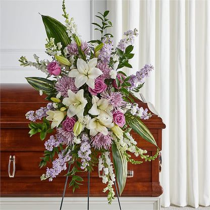 Grateful Hearts Standing Spray – BURNETT'S FLOWERS & GIFTS, Tulsa OK
