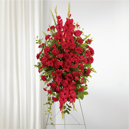 From the Heart Standing Spray – BURNETT'S FLOWERS & GIFTS, Tulsa OK