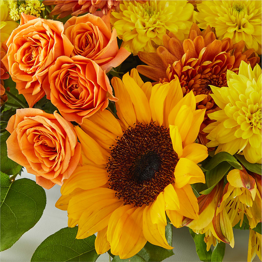 Autumn Harmony Centerpiece – BURNETT'S FLOWERS & GIFTS, Tulsa OK