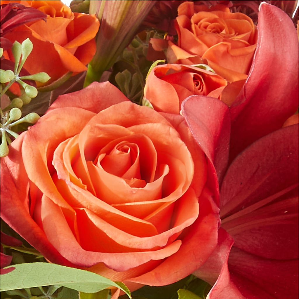 Crimson Leaves Bouquet – BURNETT'S FLOWERS & GIFTS, Tulsa OK