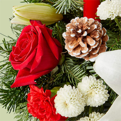 Seasonal Festivities Centerpiece – BURNETT'S FLOWERS & GIFTS, Tulsa OK