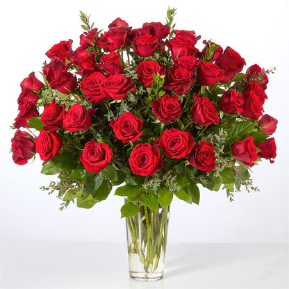 Forever Yours Fifty Stem Red Rose Bouquet – BURNETT'S FLOWERS & GIFTS, Tulsa OK