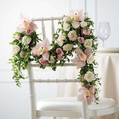 Orchid Rose Chair Décor – BURNETT'S FLOWERS & GIFTS, Tulsa OK