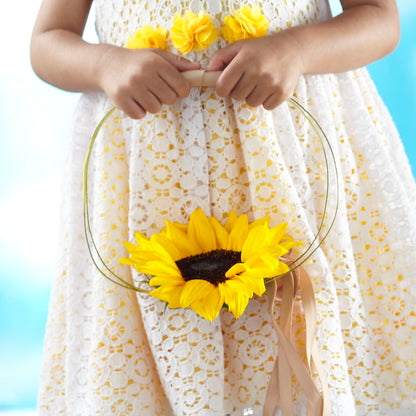 Sweet Sunshine Flower Girl Bouquet – BURNETT'S FLOWERS & GIFTS, Tulsa OK