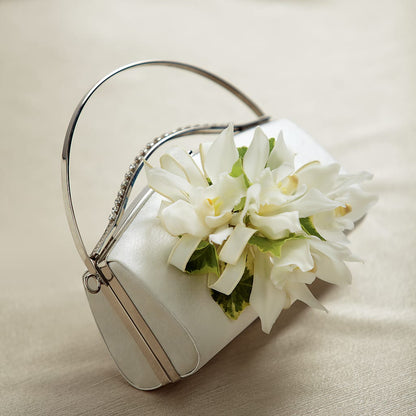 White Purse Decor – BURNETT'S FLOWERS & GIFTS, Tulsa OK